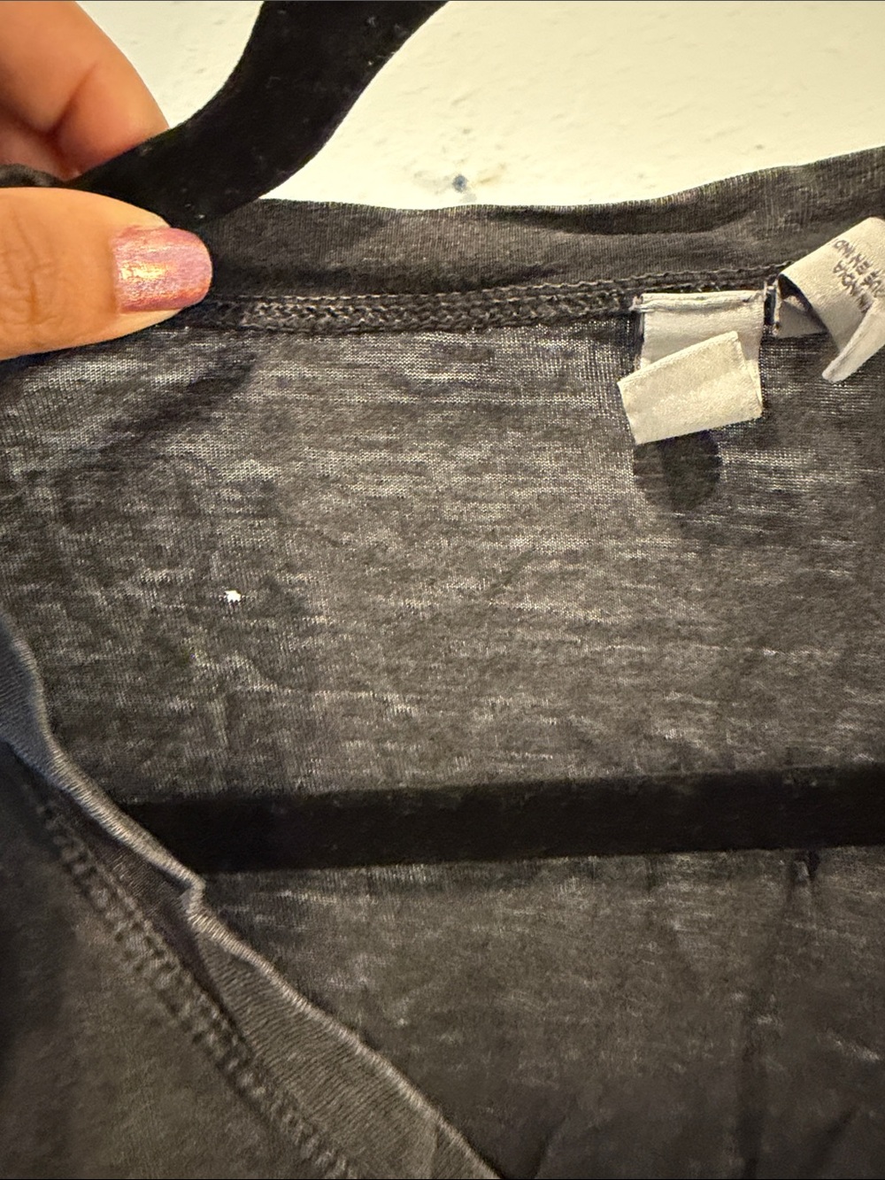 Zella Dark Charcoal Crewneck Tee - Picture 3 of 4